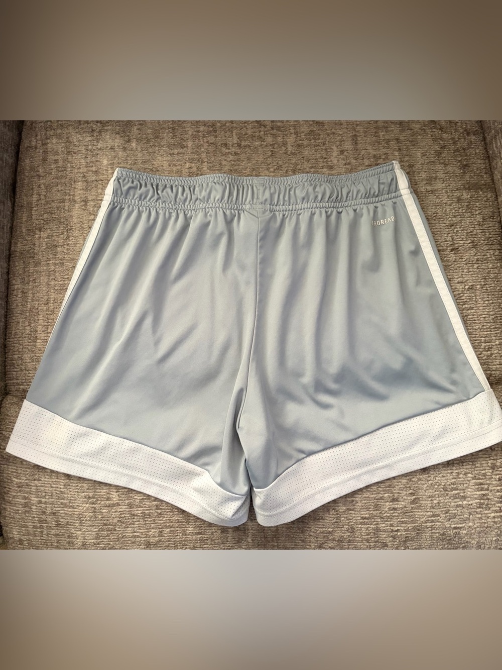 Adidas Womens Gray Aeroready Athletic Soccer shorts - medium - Picture 2 of 6